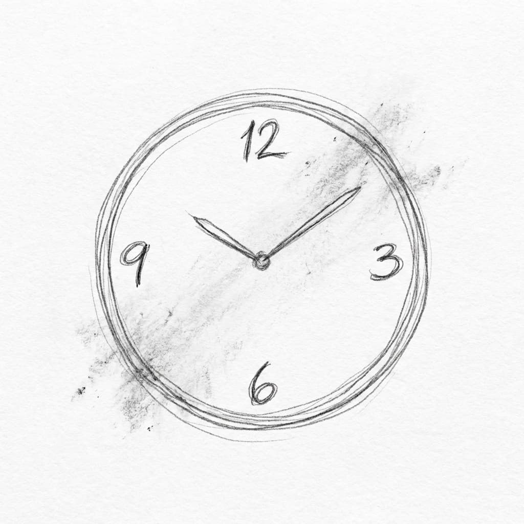 Sketch of a clock